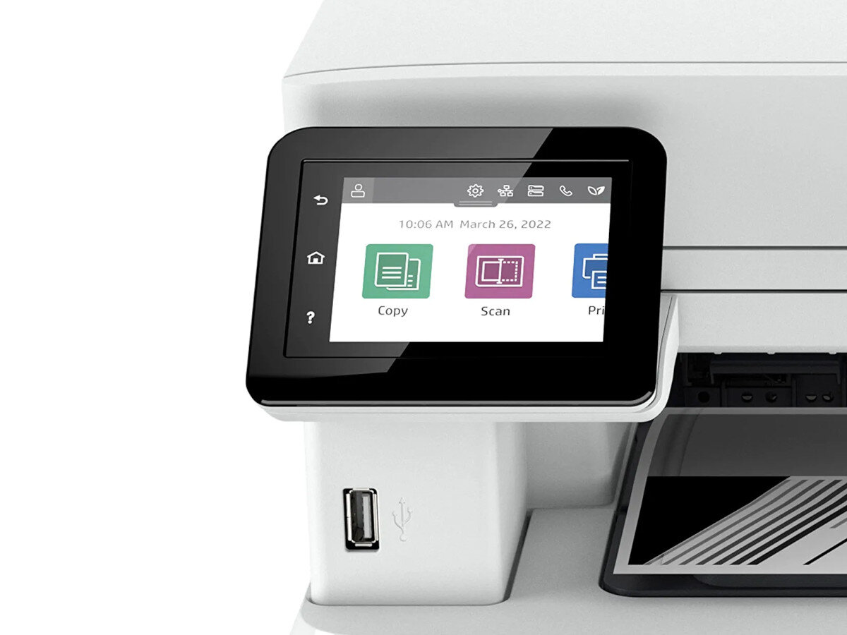 Urządzenie wielofunkcyjne HP LaserJet Pro 4102fdn wyświetlacz menu Obsługa