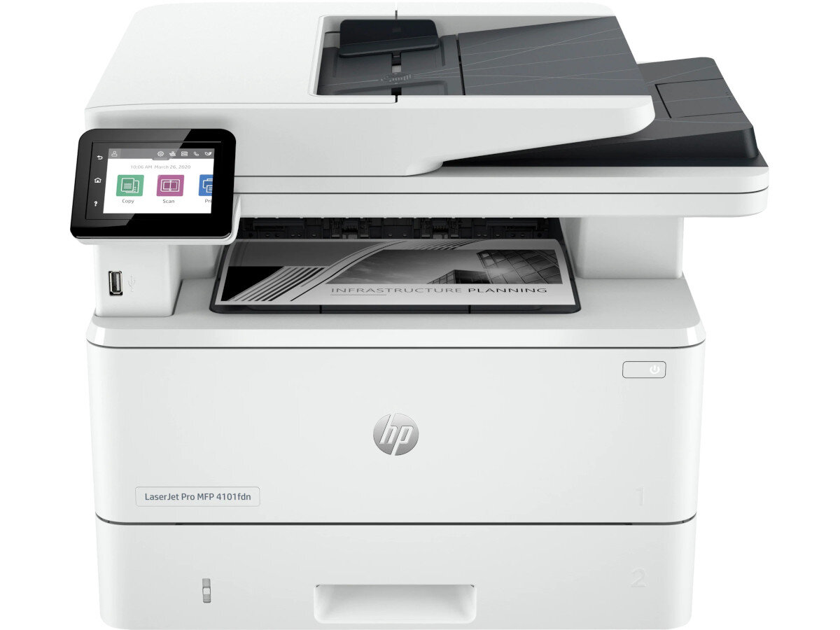 Urządzenie wielofunkcyjne HP LaserJet Pro 4102fdn ochrona skanowanie chmura
