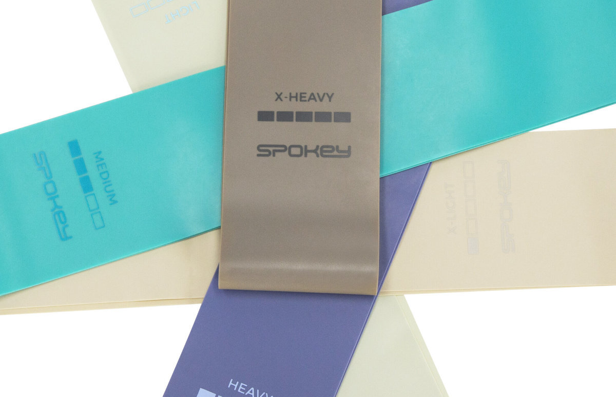 Zestaw gum do ćwiczeń SPOKEY Artio trenerzy polecenia kobiety mężczyźni początkujący zaawansowani użytkownicy