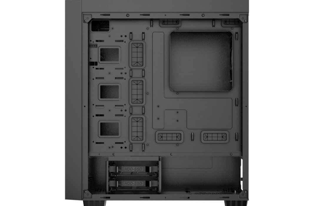 ObudowaGEMBIRD Fornax K500 Filtry montaż aranżowania kabli panel