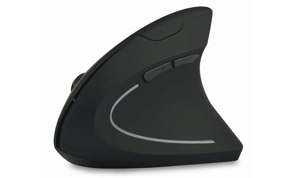 Mysz ACER Vertical odbiornik USB-A przewód microUSB/USB-A - mysz na białym tle od boku