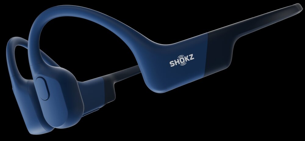 Słuchawki SHOKZ OpenRun Mini Niebieski design komfort lekkość dźwięk jakość wrażenia słuchowe ergonomia lekkość sport aktywność podróże czas pracy działanie akumulator