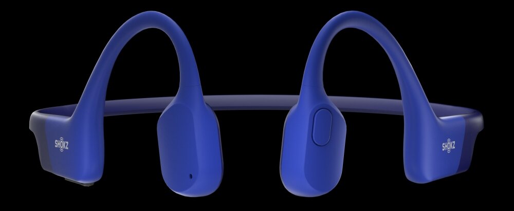 Słuchawki SHOKZ OpenRun Mini Niebieski design komfort lekkość dźwięk jakość wrażenia słuchowe ergonomia lekkość sport aktywność podróże czas pracy działanie akumulator