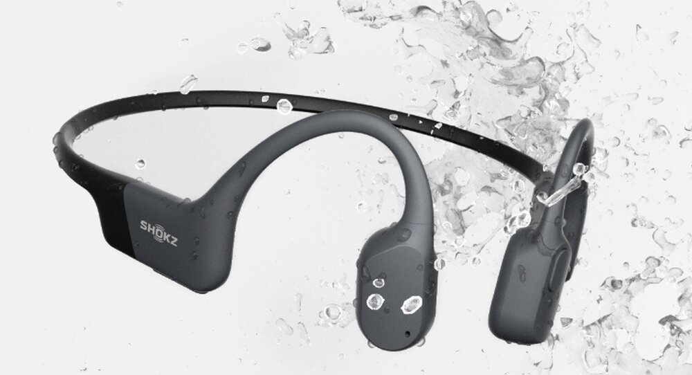 Słuchawki SHOKZ OpenRun Mini Niebieski design komfort lekkość dźwięk jakość wrażenia słuchowe ergonomia lekkość sport aktywność podróże czas pracy działanie akumulator