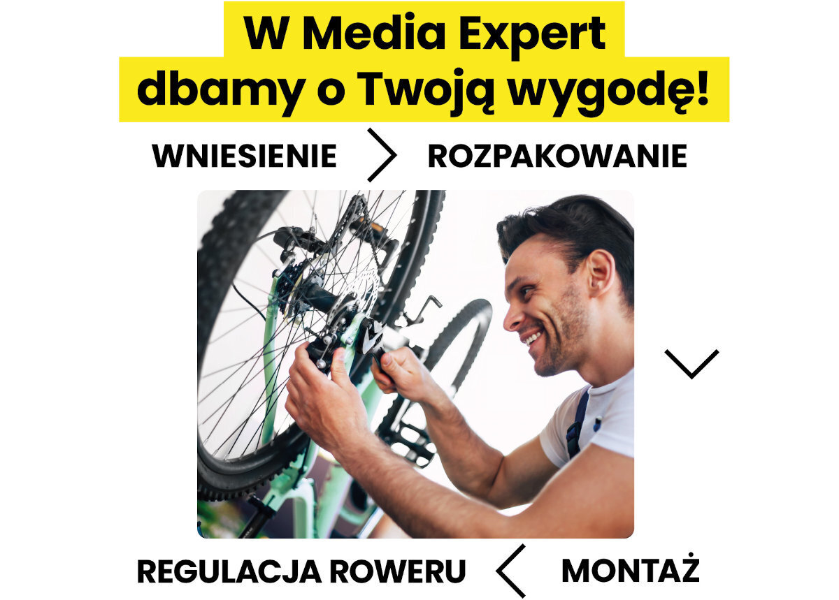 Rower młodzieżowy INDIANA Moena 24 cale dla dziewczynki Biało-różowy usługa montażu wniesienia przygotowanie do jazdy