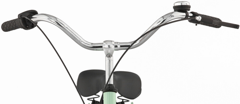 Rower miejski DAWSTAR Citybike S3B 26 cali damski Miętowy stalowo-aluminiowa kierownica typu miejskiego lekka manetki kierownicy antypoślizgowy materiał dzwonek