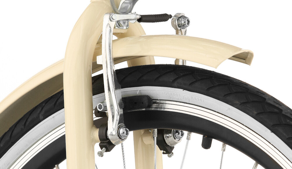 Rower miejski DAWSTAR Citybike S7B 26 cali damski Cappuccino hamulce przedni i tylny V-Brake niezawodne lekkie niemal bezawaryjne