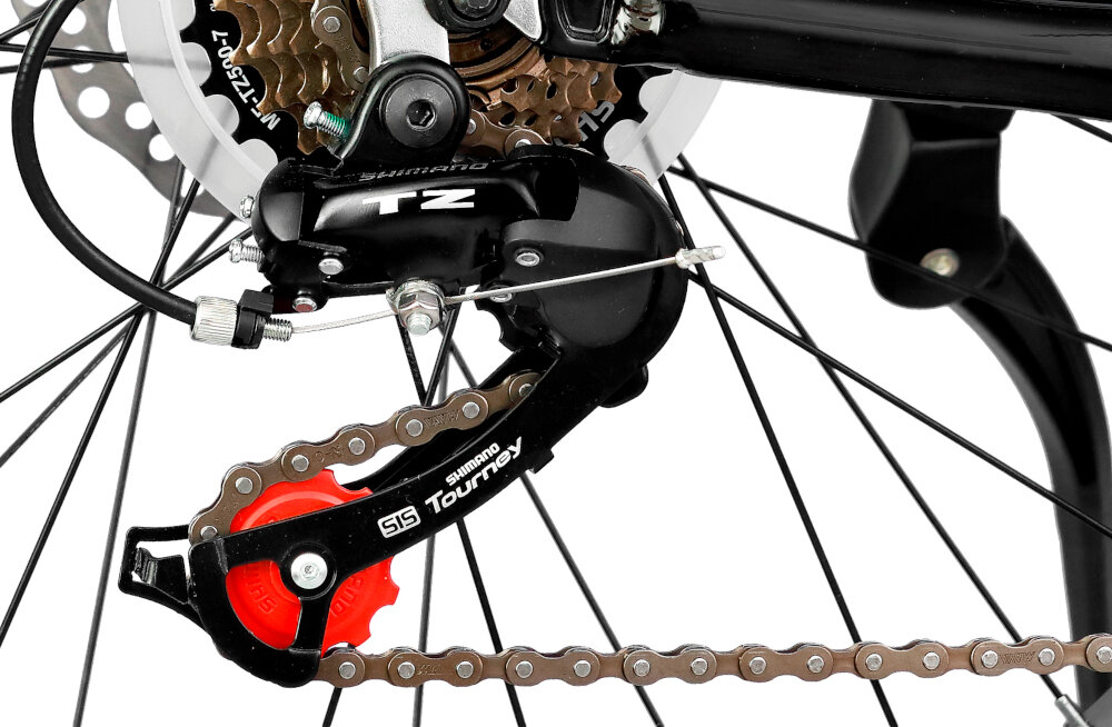 Rower górski MTB INDIANA Fat Bike M18 26 cali męski Czarny tylne przerzutki SHIMANO Tourney 7 biegów manetki SHIMANO Revoshift gwarancja niezawodności