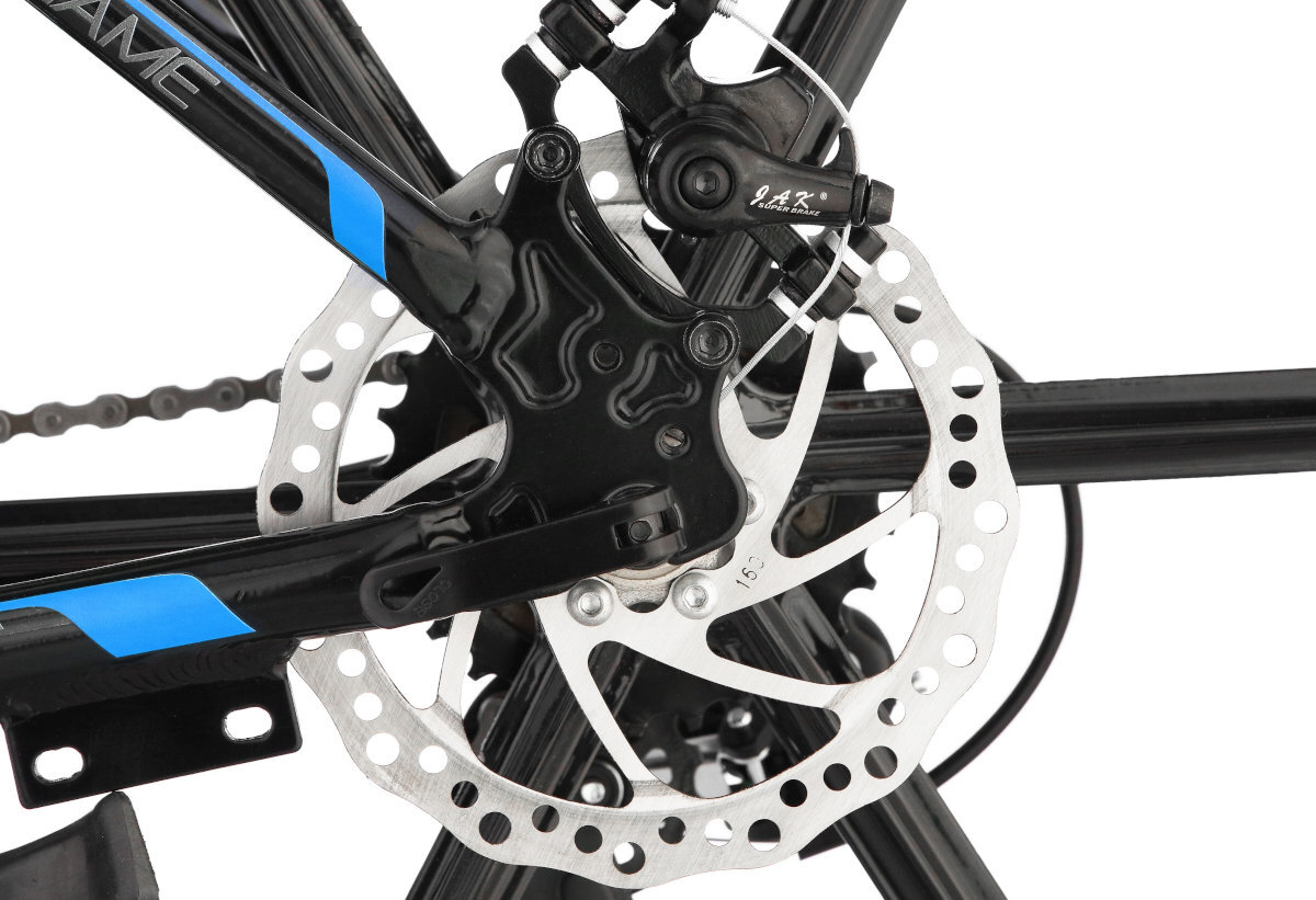 Rower górski <b>MTB INDIANA X-Rock 3.6</b> M17 26 cali męski Czarno-czerwony hamulce mechaniczne mechaniczne