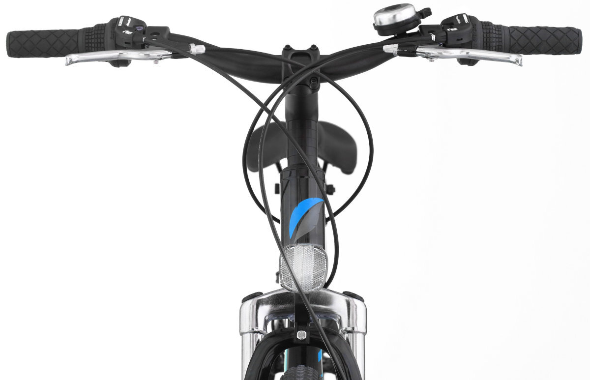 Rower górski <b>MTB INDIANA X-Rock 3.6</b> M17 26 cali męski Czarno-czerwony kierownica odblask