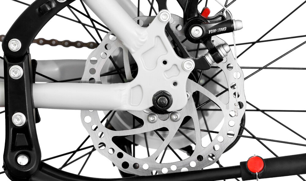 Rower górski MTB INDIANA Fat Bike M18 26 cali męski Szary hamulce tarczowe mechaniczne w każdych warunkach pogodowych na każdej trasie bardzo duża siła hamowania szybko wyhamujesz