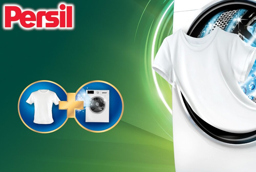 Kapsułki do prania PERSIL Power Caps Universal 33 szt. głęboka czystość pralki, higieniczna czystość, usuwanie plam w 20 stopniach, świeży zapach