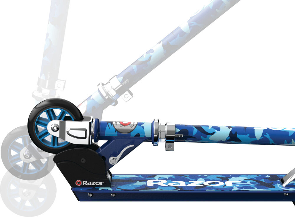 Hulajnoga dla dzieci RAZOR A Shark Camo opatentowanym system składania za pomocą jednego przycisku