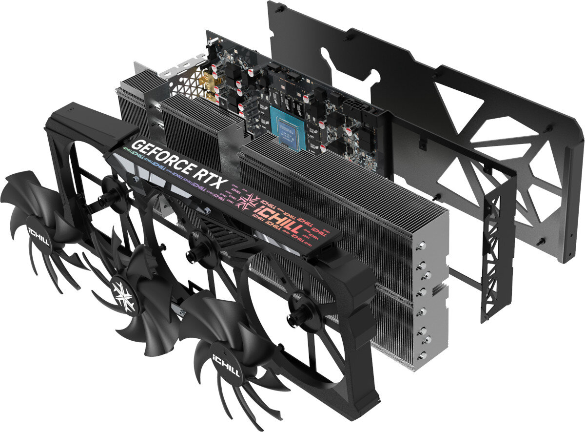 Karta graficzna INNO3D GeForce RTX 4080 iChill X3 16GB pojemna pamiec wlasna
