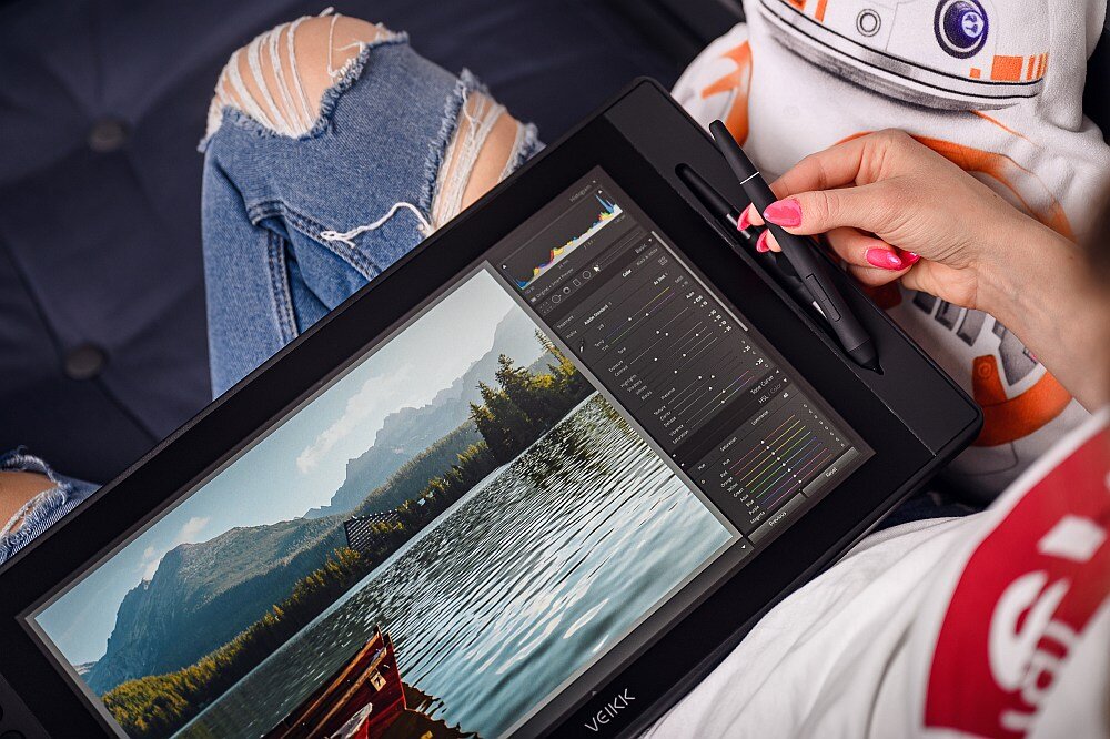 Tablet graficzny VEIKK VK1560 praca