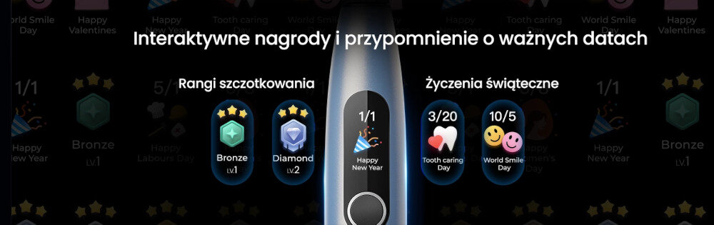 Szczoteczka soniczna OCLEAN X Pro Digital ranking zastosowanie