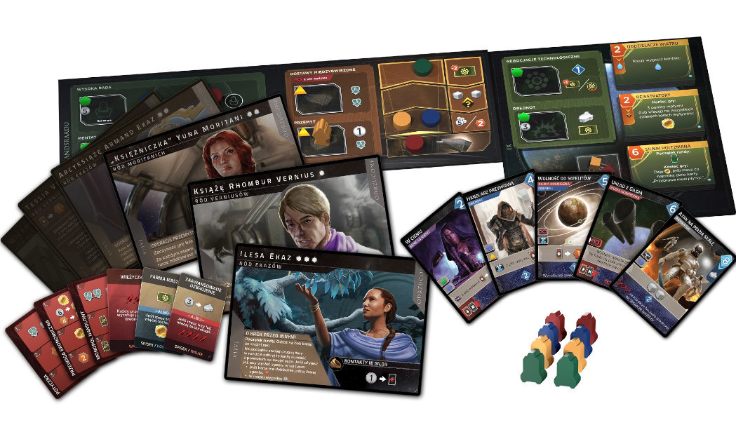 Gra planszowa LUCKY DUCK GAMES Dodatek do gry Diuna: Imperium Potęga IX zabawa strategia surowce dodatek technologie korzyści