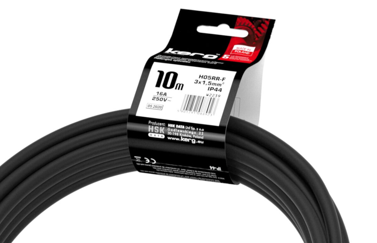 Przedłużacz KERG wytrzymałość ochrona szczelność konstrukcja kurz pył woda