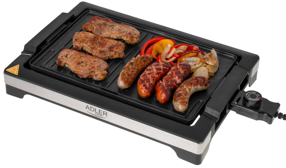 Grill elektryczny ADLER AD 6614 odłączany kontroler temperatura regulaja