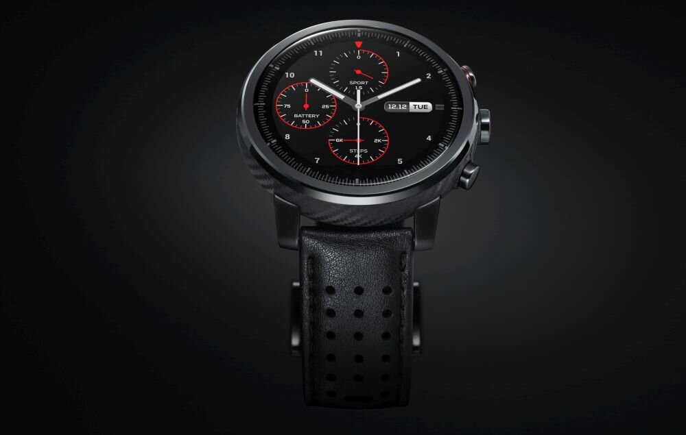 Smartwatch AMAZFIT Stratos ekran bateria czujniki zdrowie sport pasek ładowanie pojemność rozdzielczość łączność sterowanie krew puls rozmowy smartfon aplikacja
