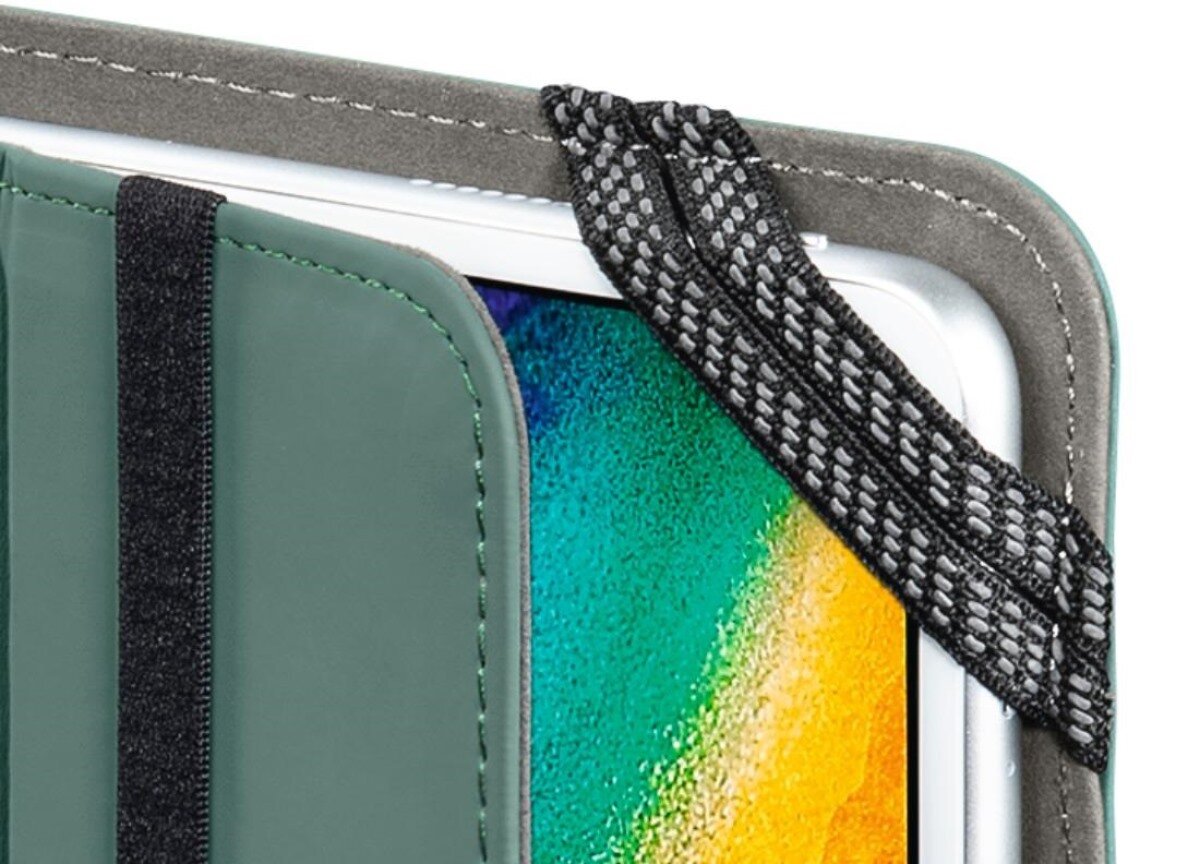 Bezpieczeństwo, funkcjonalność, gumka zabezpieczająca, etui Hama Fold Uni