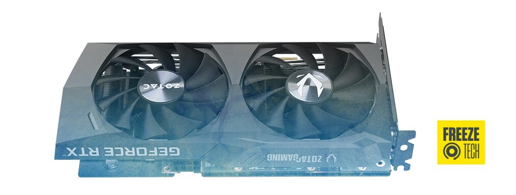 Karta graficzna ZOTAC GeForce RTX 3050 AMP 8GB - system chłodzenia 