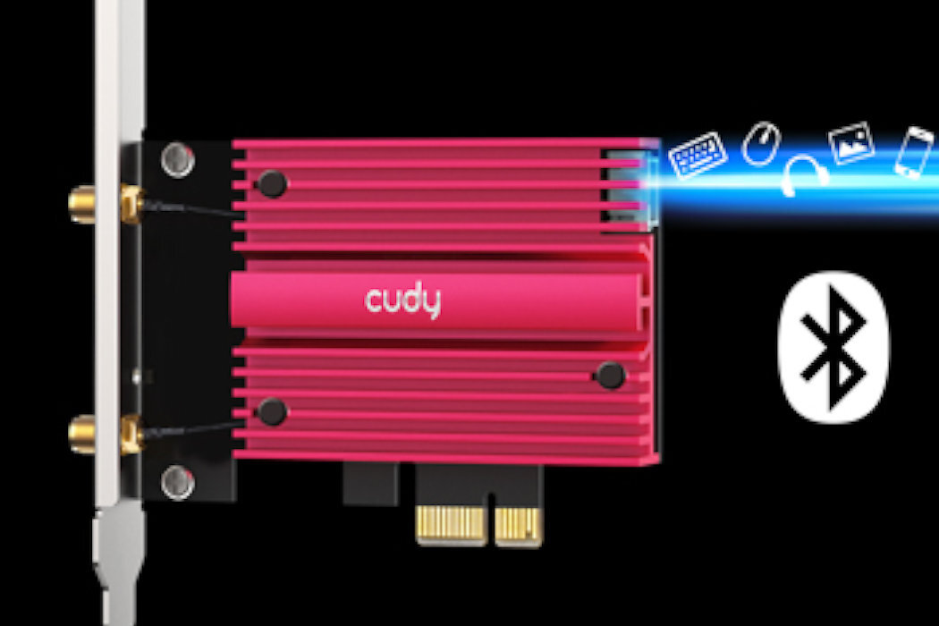 Karta sieciowa CUDY WE3000S Wi-Fi6 pasma kabel anteny prędkość Bluetooth intel płynność WAP3 szyfrowanie bezpieczeństwo