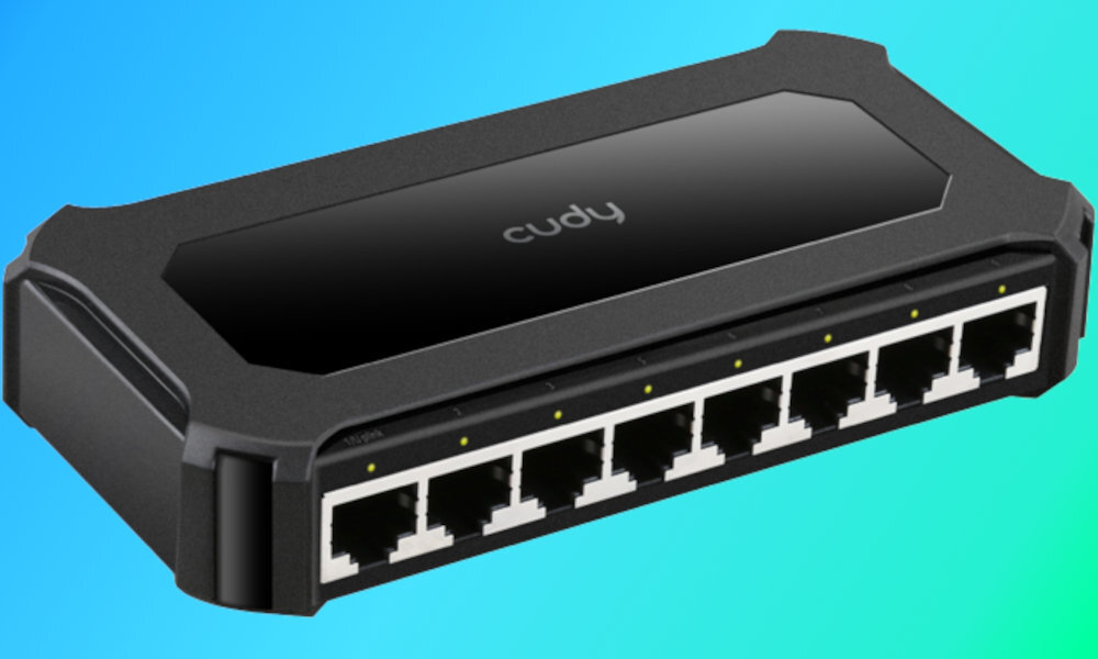 Switch CUDY GS108D porty