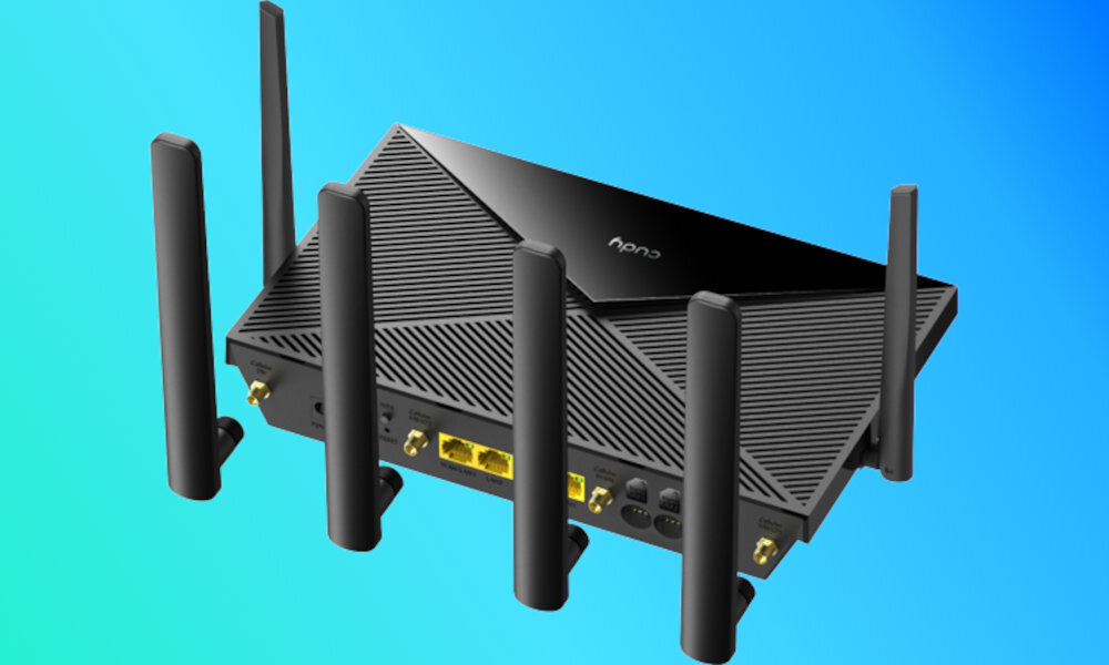 Router CUDY P5 anteny sygnał odbiór