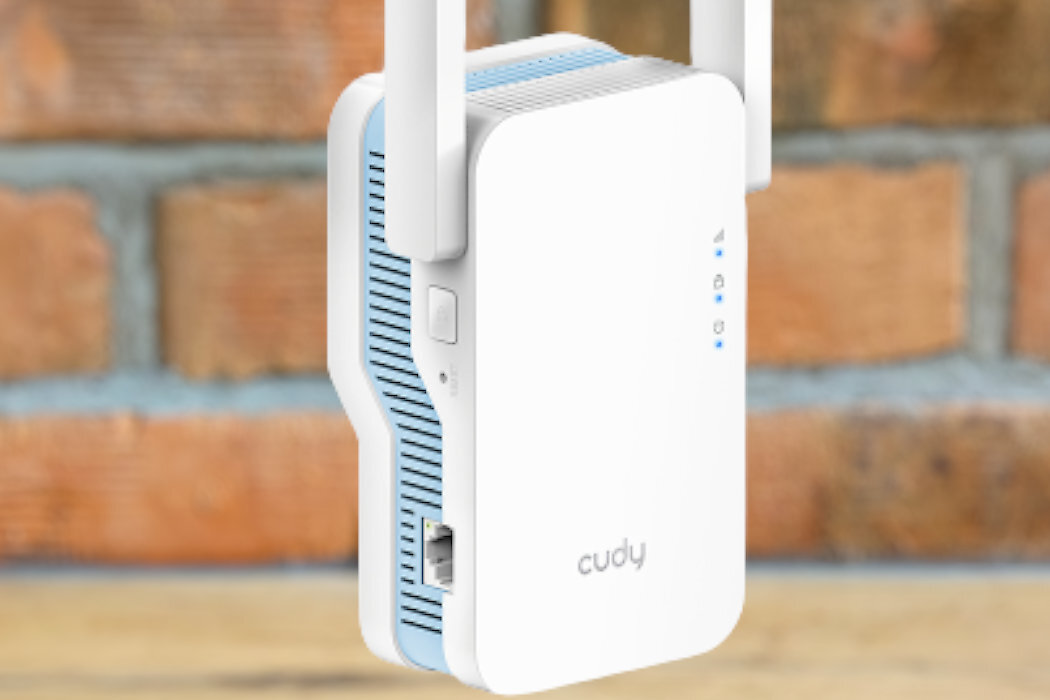 Wzmacniacz sieci CUDY RE1800 pomoc wzmocnienie prostota podłączenie anteny rozszerzenie 2.4GHz 5GHz osiągnięcia HD