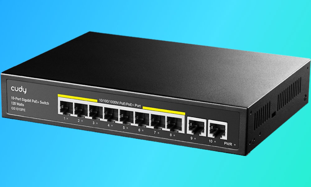Switch CUDY GS1010PE 1.25bps modernizacja hybrydowe środowisko