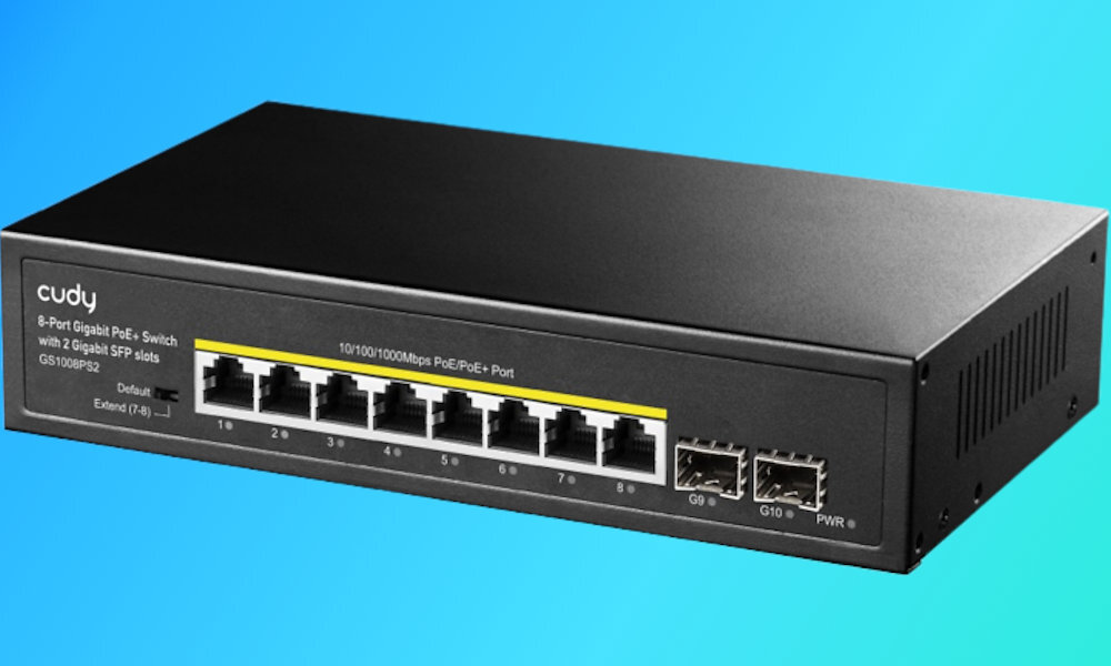 Switch CUDY GS1008PS2 1.25bps modernizacja hybrydowe środowisko
