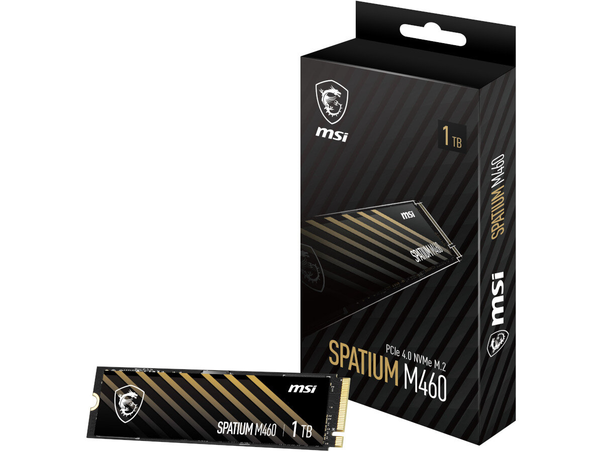 Dysk MSI Spatium M460 1TB SSD zawartosc zestawu