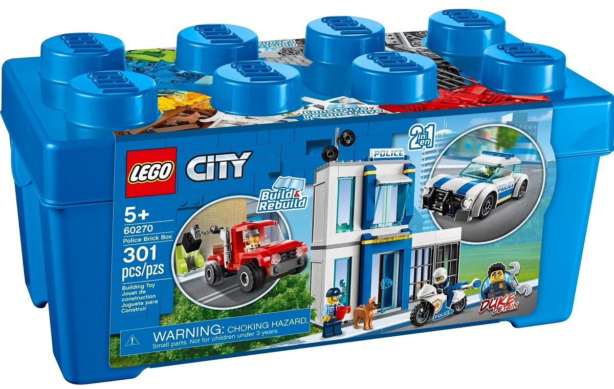 LEGO City Policyjny zestaw klocków 60270 dziecko kreatywność zabawa nauka rozwój klocki figurki minifigurki jakość tradycja konstrukcja nauka wyobraźnia role jakość bezpieczeństwo wyobraźnia budowanie pasja hobby funkcje instrukcja aplikacja LEGO Builder