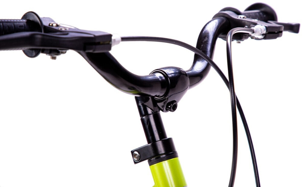 Rowerek biegowy STRIDER 14x Sport Zielony hamulce przedni hamulec szczękowy tylny hamulce taśmowy manetki regulowana kierownica w zakresie 61-69 cm standardowe uchwyty zabezpieczają ręce przed ześlizgnięciem się na boki