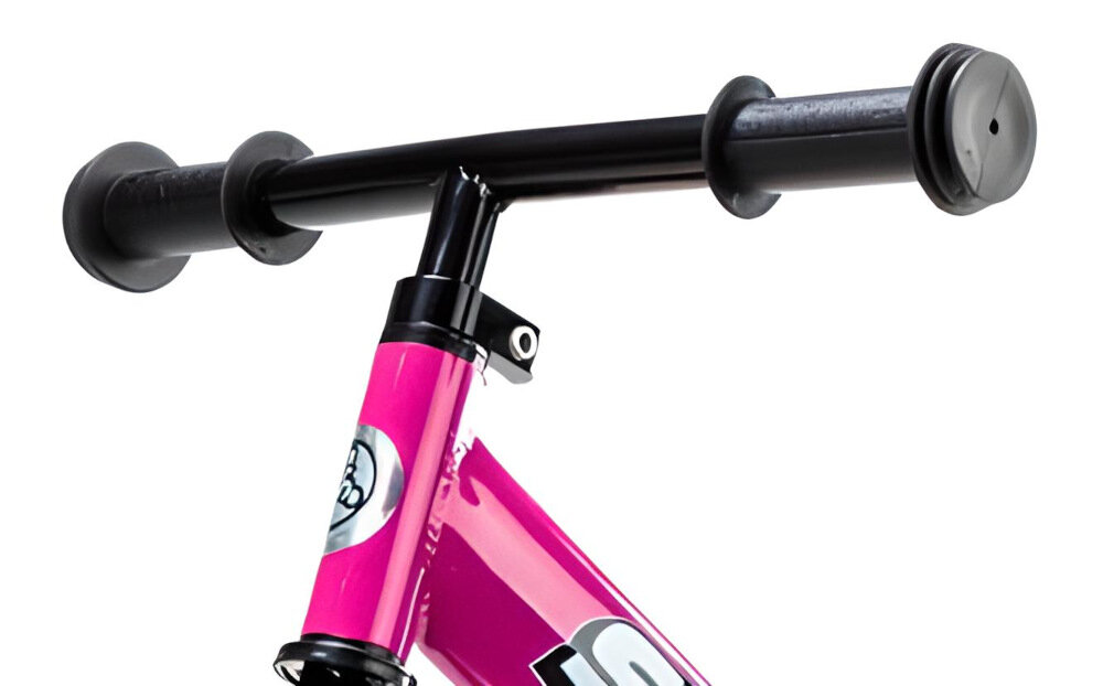 Rowerek biegowy STRIDER Classic 12 ST-M4PK Różowy kierownica możliwość regulacji w zakresie 46-56 cm standardowe uchwyty zabezpieczają rączki przed ześlizgnięciem się na boki