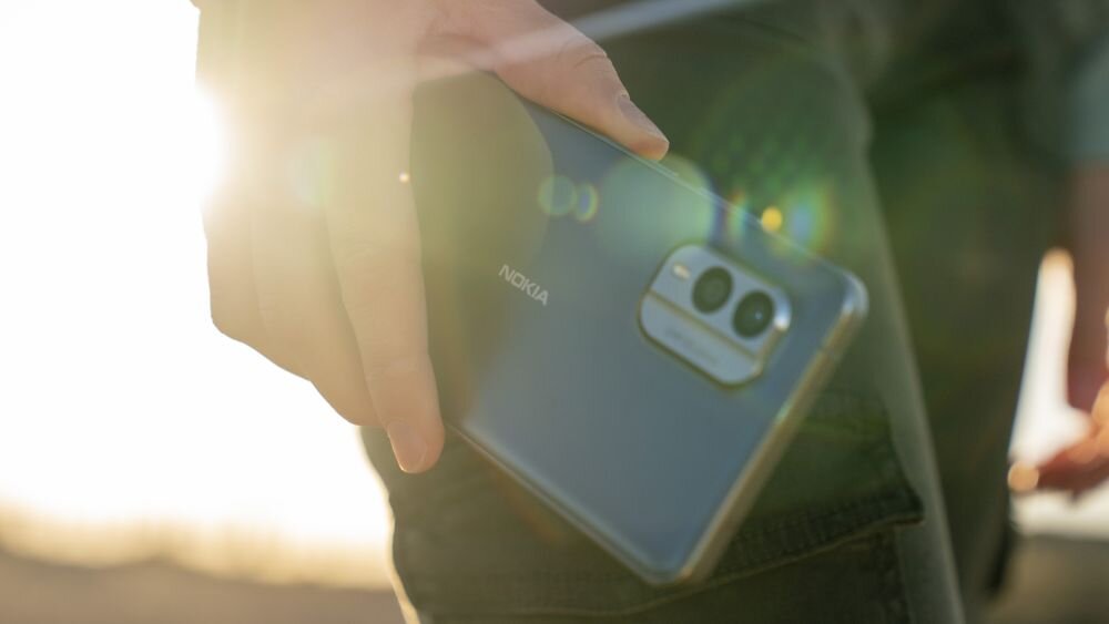 Smartfon NOKIA X30 5G  ekran bateria aparat procesor ram pamięć pojemność rozdzielczość zdjęcia filmy opis dane cechy blokady system łączność wifi bluetooth obudowa szkło odporność porty muzyka transfer sieć przekątna matryca waga czujniki