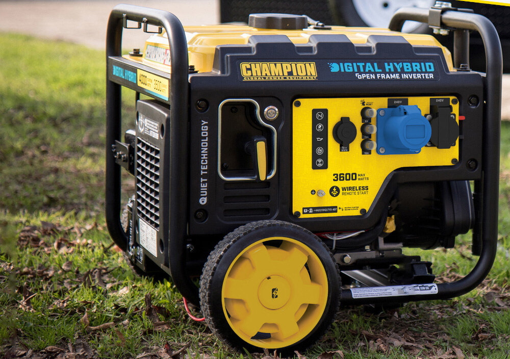 Agregat prądotwórczy CHAMPION CPG4000DHY-EU czysta energia niski poziom harmonicznych znieksztakcen THD mniej niz 3% podloczenie wrazliwej elektroniki
