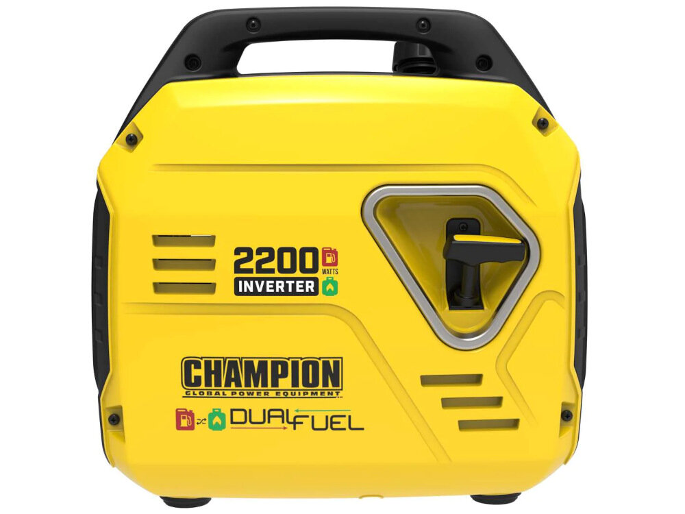 Agregat prądotwórczy CHAMPION 92001I-DF-EU 1900 W mocy roboczej 2,2 kW silnik inwerterowy pojemnosc 79 cm3 do 10,5 godzin przy 25% obciazeniu