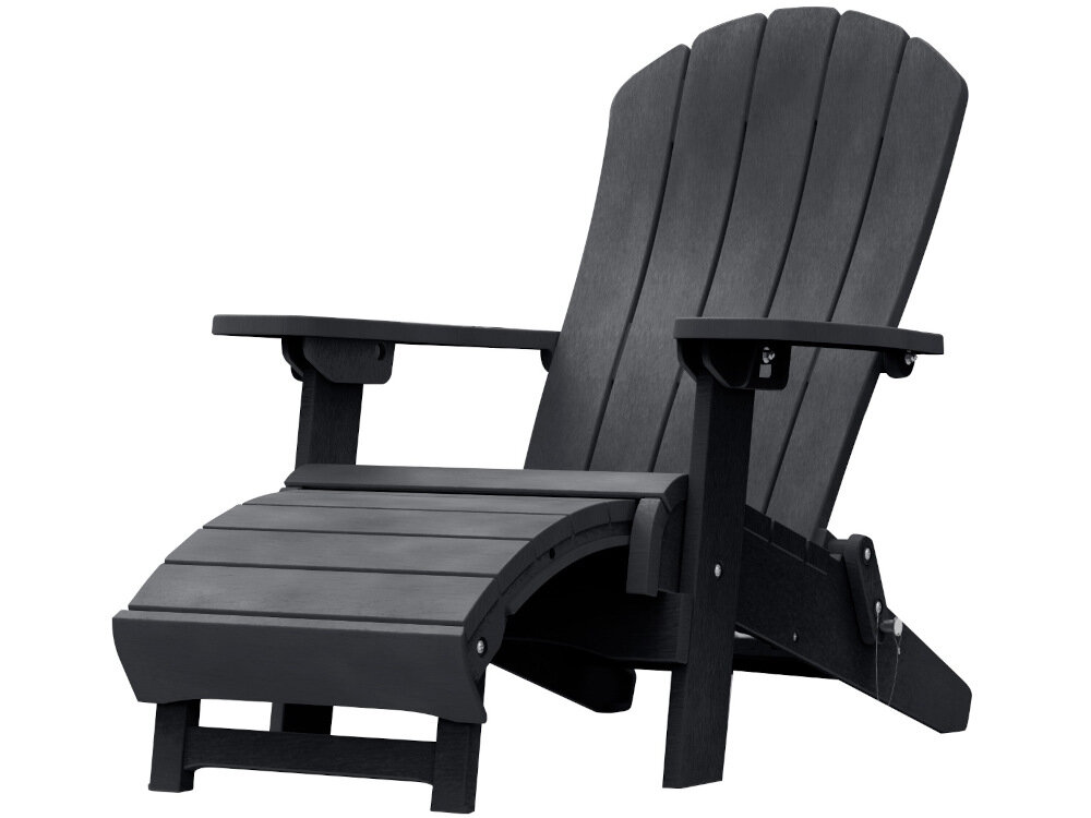 Fotel KETER Troy Adirondack 17211771 trwałe materiały niezwykły komfort wygodny odpoczynek w grafitowym kolorze