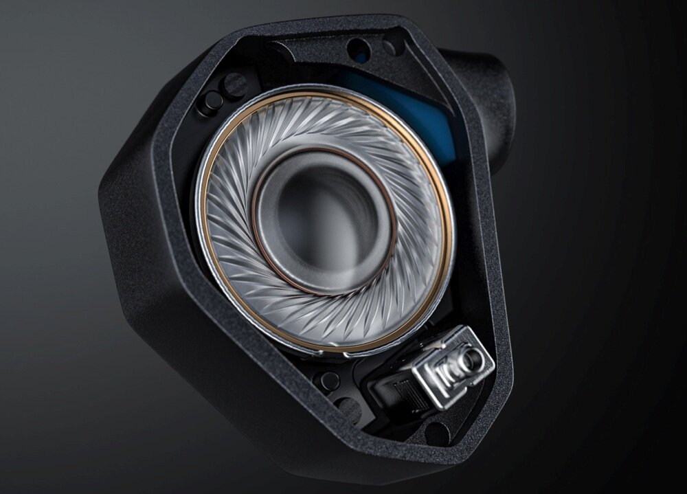 Słuchawki dokanałowe FIIO FH7S Czarny  przetworniki kanały wentylacyjne  filtry dźwięk brzmienie konstrukcja lekkość wygoda przewód komfort zestaw