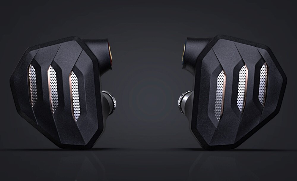 Słuchawki dokanałowe FIIO FH7S Czarny  przetworniki kanały wentylacyjne  filtry dźwięk brzmienie konstrukcja lekkość wygoda przewód komfort zestaw