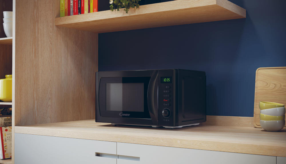CANDY CMWA20SDLB kuchenka mikrofalowa podgrzewanie posiłek krótki czas oszczędność energia