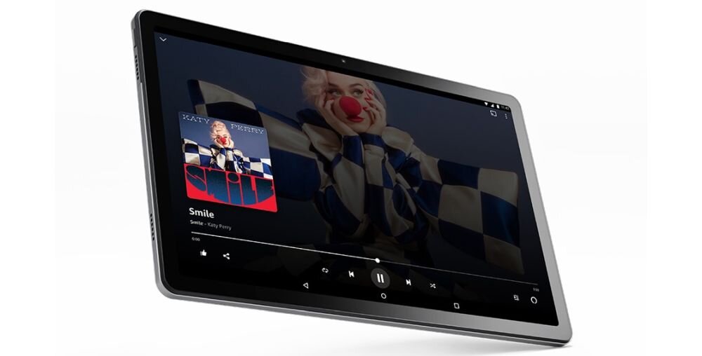 Tablet LENOVO Tab M10 Plus   ekran bateria aparat procesor ram pamięć pojemność rozdzielczość zdjęcia filmy opis dane cechy blokady system łączność wifi bluetooth obudowa szkło odporność porty muzyka transfer sieć przekątna matryca waga czujniki