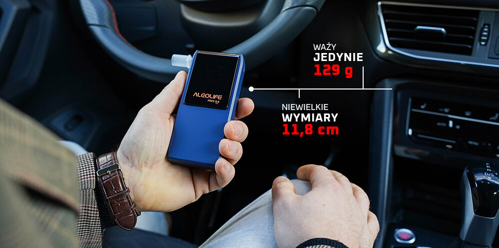 Alkomat ALCOLIFE Free kompaktowe wymiary intuicyjna obsluga