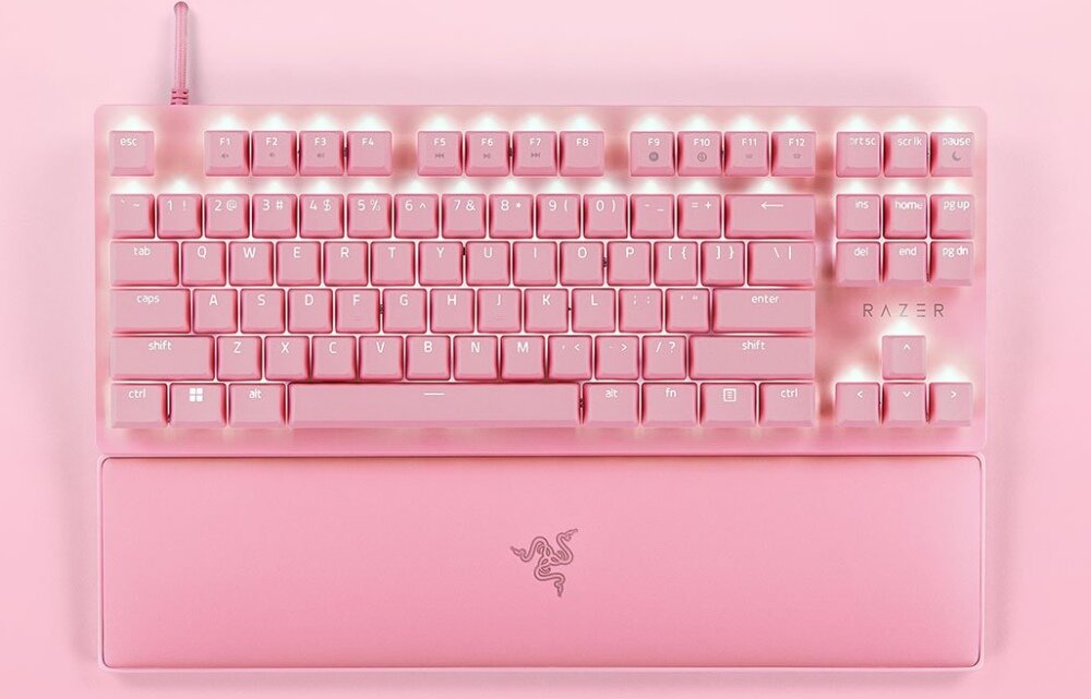 Klawiatura RAZER Huntsman V2 Tenkeyless Red przewodowe rozwiązanie łączność czas reakcji podświetlanie oprogramowienia wydajność obsługa wygoda zastosowanie 