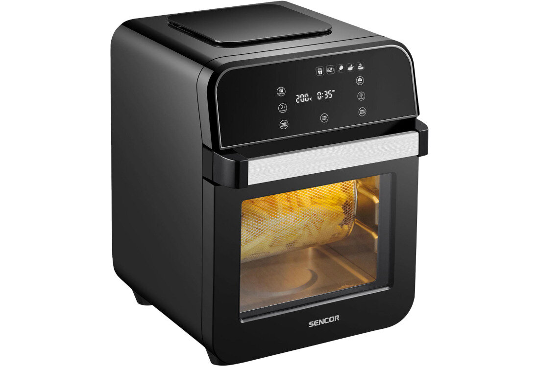 Air Fryer Frytownica beztłuszczowa SENCOR SFR 5510BK Szybko i bez czekania moc zasilanie sieciowe szybkie nagrzewanie stała wydajność