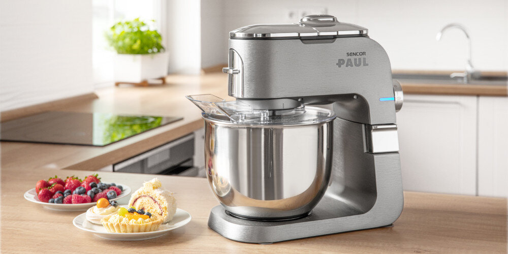 Robot kuchenny planetarny SENCOR STM 7910 1500W z blenderem kielichowym, maszynką do mięsa i młynkiem do kawy moc