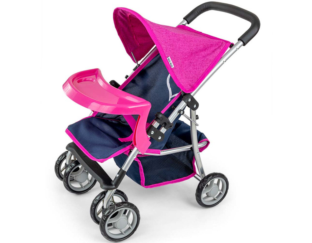 Wózek MILLY MALLY Navy Kate Prestige przypomina prawdziwy wózek dziecięcy