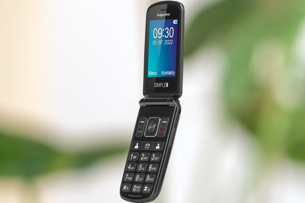 telefon KRUGER&MATZ Simple 929 bateria wytrzymałość prostota łatwość intyicyjny funkcje karty sim przycisk SOS wyposażenie